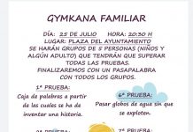 GYMKANA FAMILIAR Lunes 25 de junio a las 20:30h en la Plaza de Estremera.