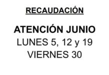 CARTELES ASISTENCIA RECAUDACIÓN JUNIO Y JULIO