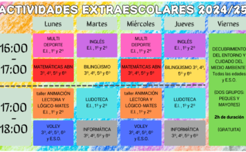 ACTIVIDADES EXTRAESCOLARES 2024/25