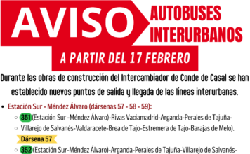 IMPORTANTE – AVISO BUS MADRID